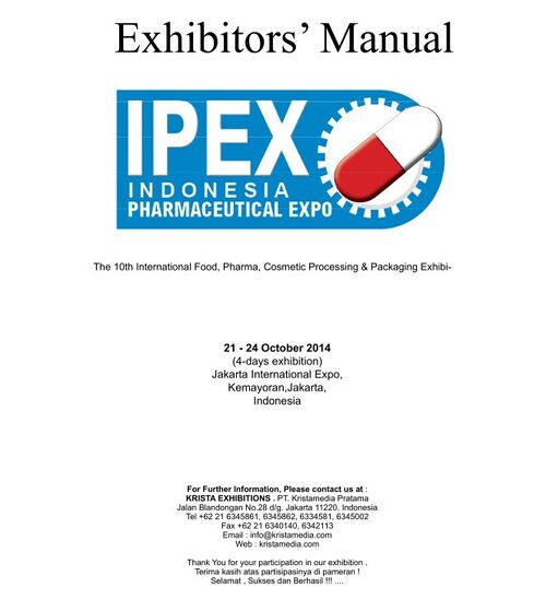 ข่าวล่าสุดของบริษัทเกี่ยวกับ IPEX & ALL PACK อินโดนีเซีย 2014