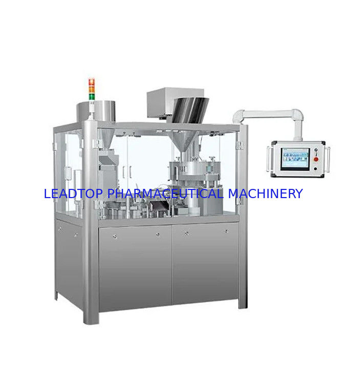 เครื่องเติมแคปซูลความเร็ว 1500 แคปซูล/นาที ความดันตามสั่ง 5kw พลังงาน เติมความแม่นยํา