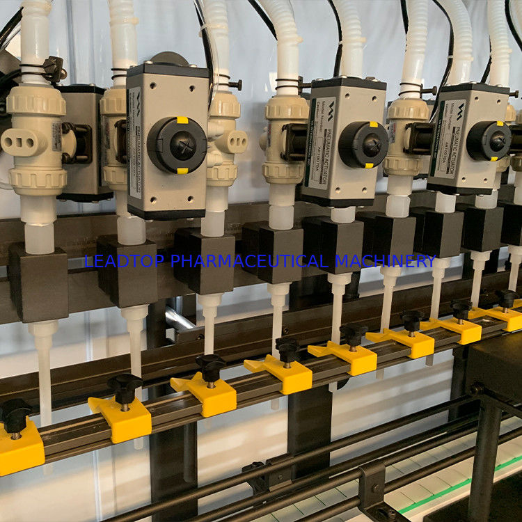 เครื่องเติมขวดเหลวแบบหมุนหมุน 16 ช่อง มีความจุ 50-5000 มิลลิลิตร รับรอง CE/GMP/SGS/BV