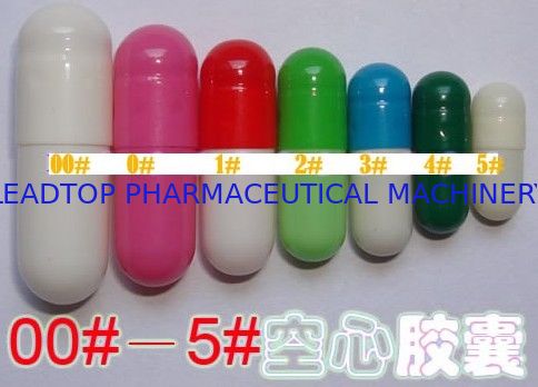 GMP / FDA แคปซูลเจลเปล่าแข็ง Hard Cattle Bone Gelatin Capsules ขนาด 1