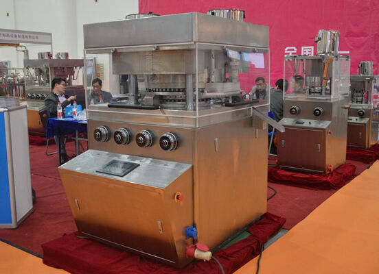 ราคาดี เครื่องกดแท็บเล็ตโรตารี่ทรงกลม / ไม่สม่ำเสมอที่ปรับแต่งได้พร้อม 37 Station ออนไลน์